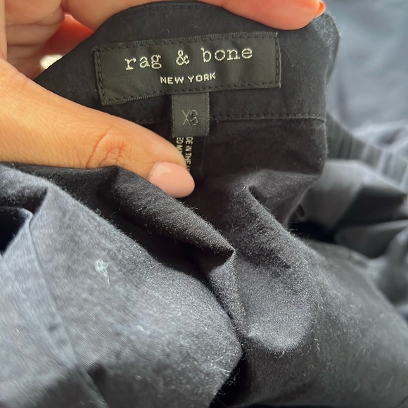 Rag & Bone Kacy Off Shoulder Dress in Black - Picture 12 of 13